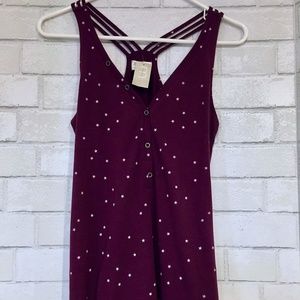 Maurices Star Print Henley Tank